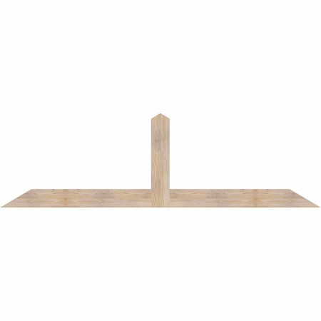 Ekena Millwork Portland Smooth Timber Gable Bracket, Douglas Fir, 96"W x 28"H x 1 1/2"D x 5 1/2"F, 7/12 Pitch GBW096X28X0206POR00SDF